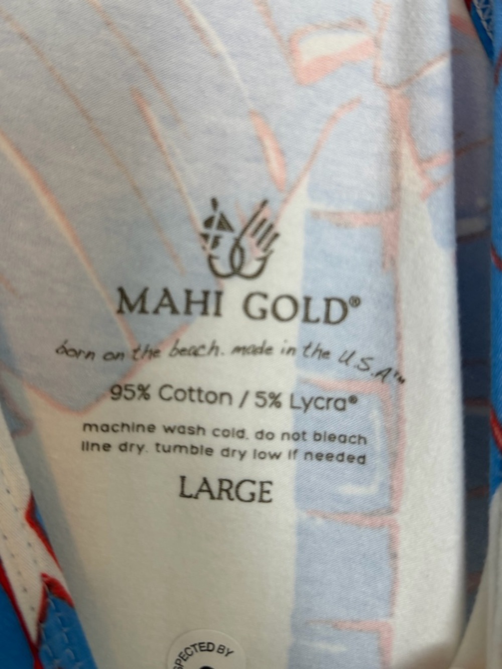 Mahi Gold Palms of Paradise Mini Dress- size Large (brand new) - Picture 5 of 5